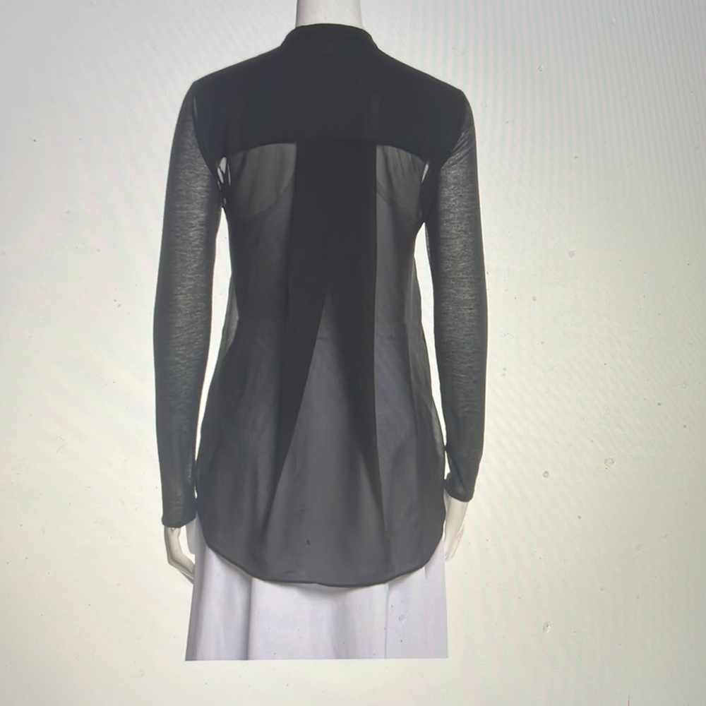 Helmut Lang Silk Button-Up Too - image 3